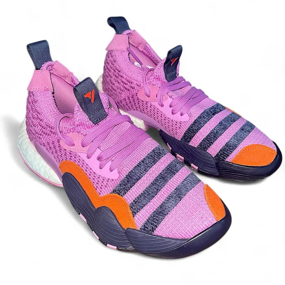 ADIDAS Trae Young 2 Signature Series Basketball Purple Orange Sneaker youth 4.5 - Picture 3 of 7